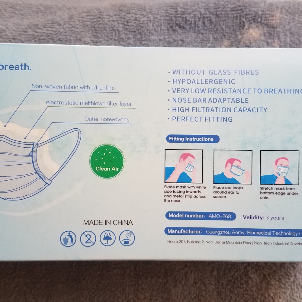 AMO 3 PLY 50 Pc Disposable Mask level 3 - Picture 6 of 8